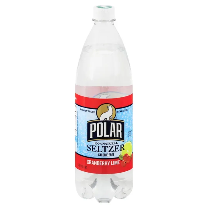 Polar Cranberry Lime Seltzer 12/1 Liter Plastic Bottles