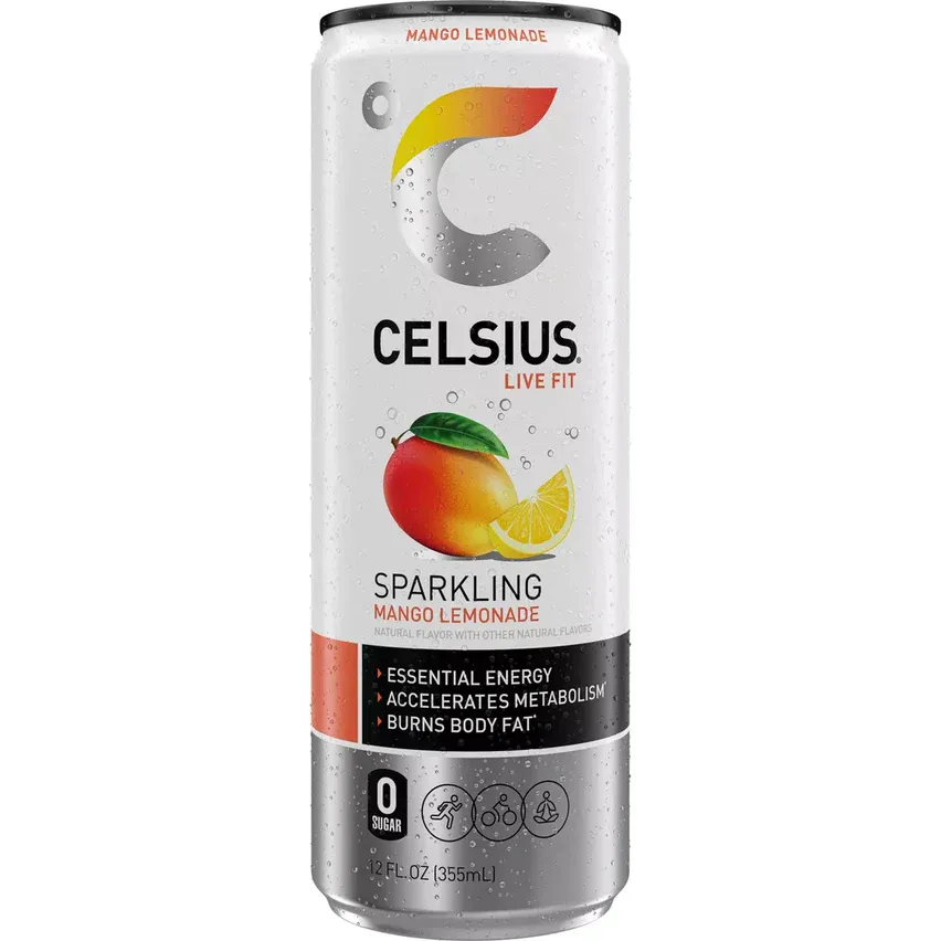 Celsius Mango Lemonade 12/12 Oz