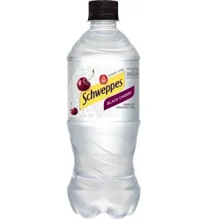 Schweppes Black Cherry Seltzer - 20 oz - Case of 24