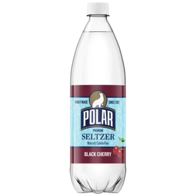 Polar Black Cherry Seltzer 12/1 Liter Plastic Bottles