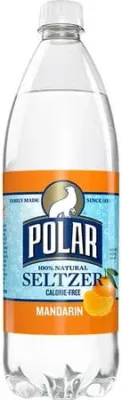 Polar Mandarin Orange Seltzer 12/1 Liter Plastic Bottles