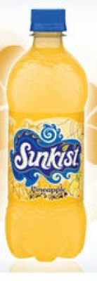 Sunkist Pineapple 20 oz - Case of 24