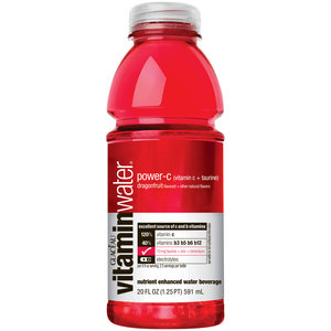 Glaceau Vitamin Water 20 oz - Power C (Dragon Fruit) - Case of 24