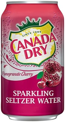 Canada Dry Pomegranate Cherry Seltzer 12 oz (cans) - Case of 24