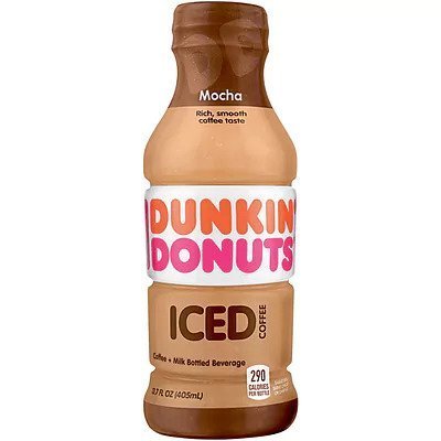 Dunkin Donuts Mocha Iced Coffee 12/13.7 oz bottles