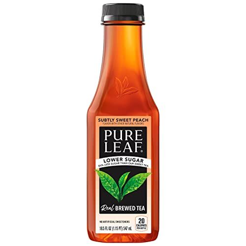 Pure Leaf Low Sugar Peach 18.5 Oz Plastic Bottles Case of 12