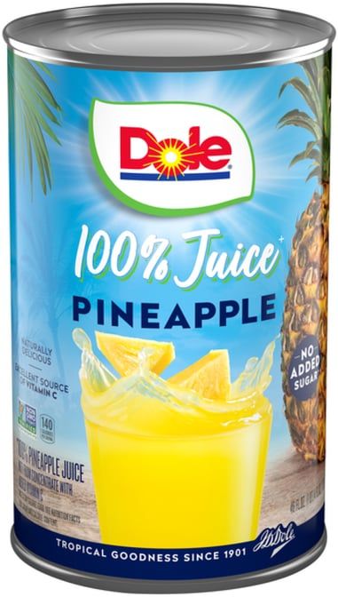Dole Pineapple Juice 12/46 Oz Cans