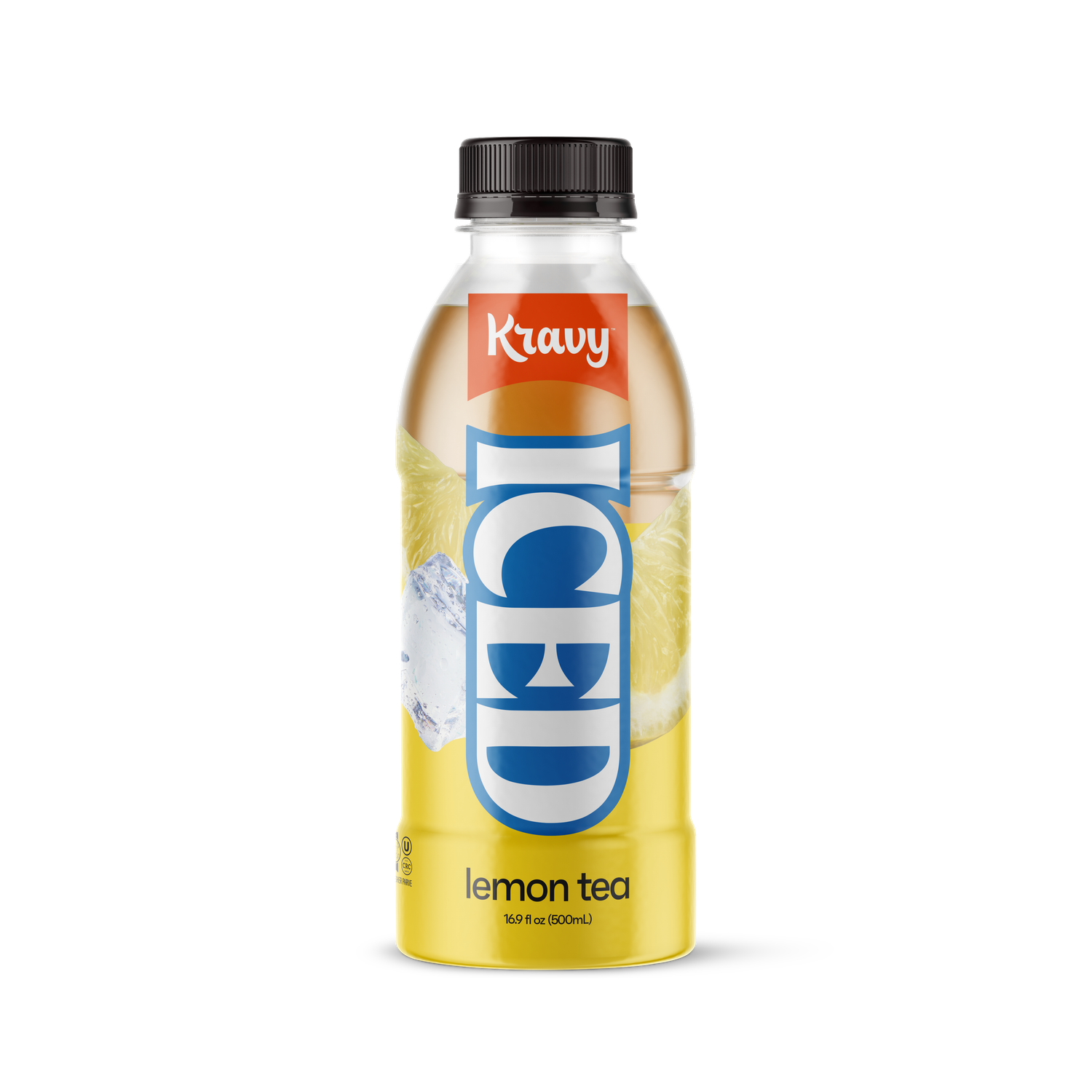 Kravy Lemon Tea Plastic Bottle  Case of 24 16.9 Oz