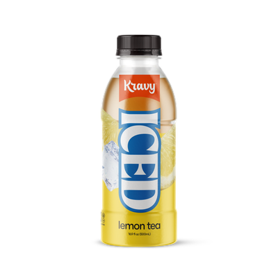Kravy Lemon Tea Plastic Bottle  Case of 24 16.9 Oz