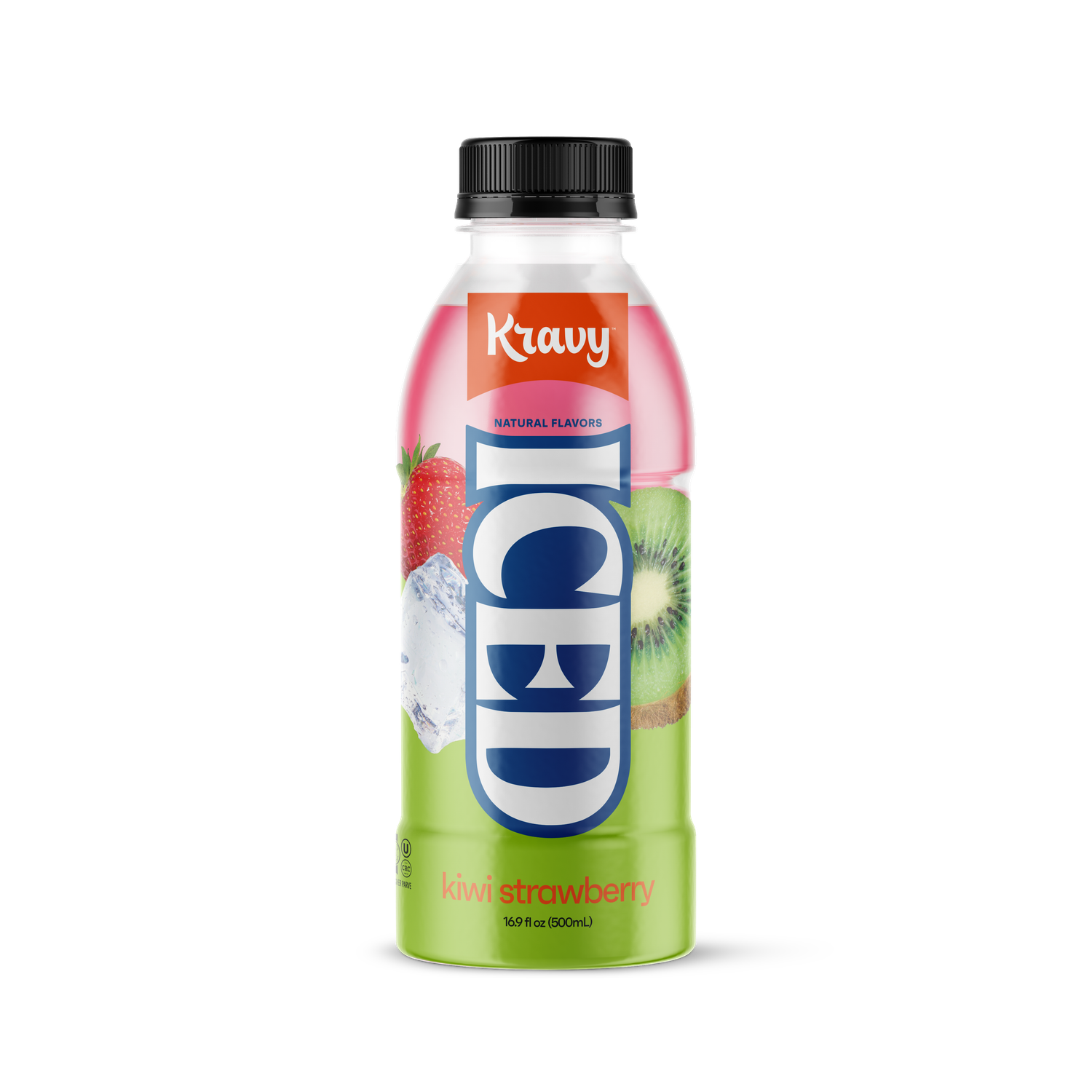 Kravy Kiwi Strawberry Plastic Bottle  Case of 24 16.9 Oz