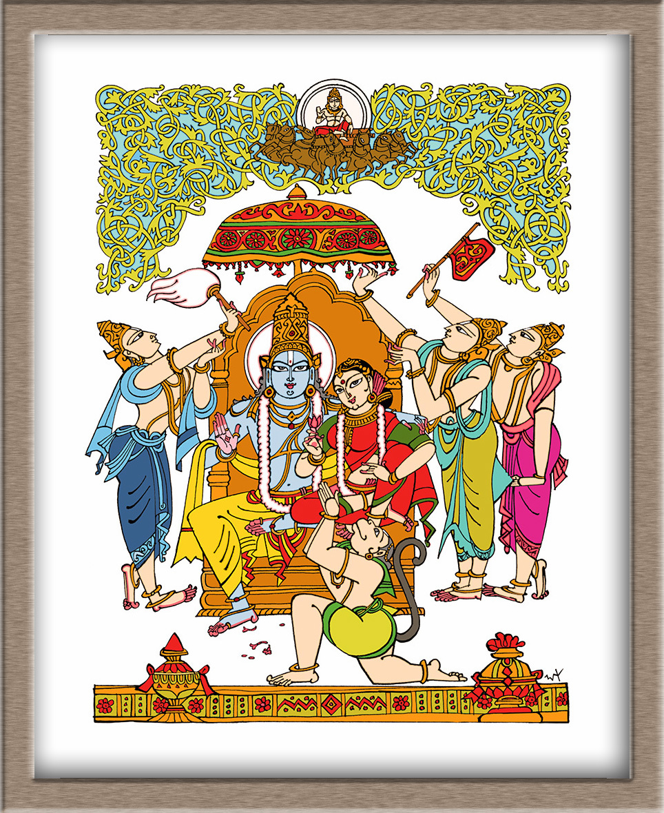 Garuda Photos - Sri Rama Pattabhishekam Photo Frame; Ram; Rama; Ramar; Sri;  Sree; Shri; Shree; Shreeram; Shriram; Sreeram; Sreerama; Sriram; Srirama;  Pattabhishekam; Pattabishekam; Pattabishagam; Kalyanam; Darbar; Parivar;  Pariwar; Parivaar; Sita ...
