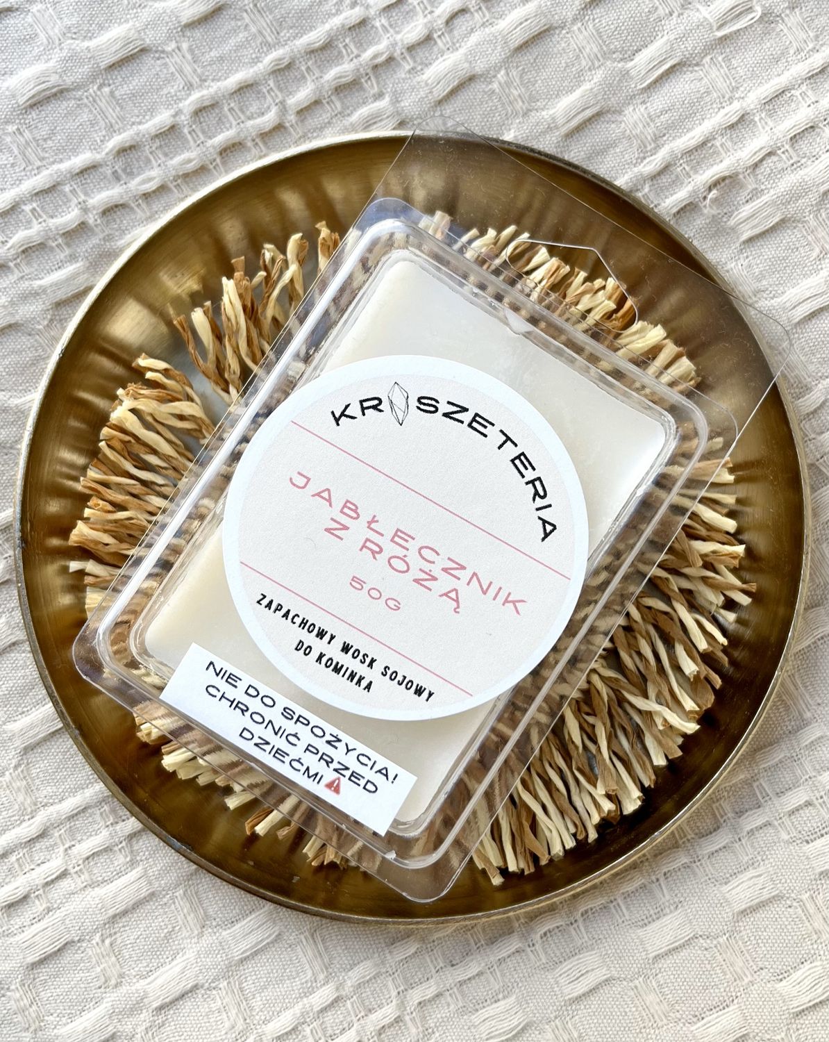 Wosk do kominka Jabłecznik z różą 50g