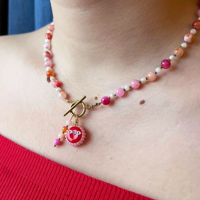 Naszyjnik "Cukierkowy Jadeit"