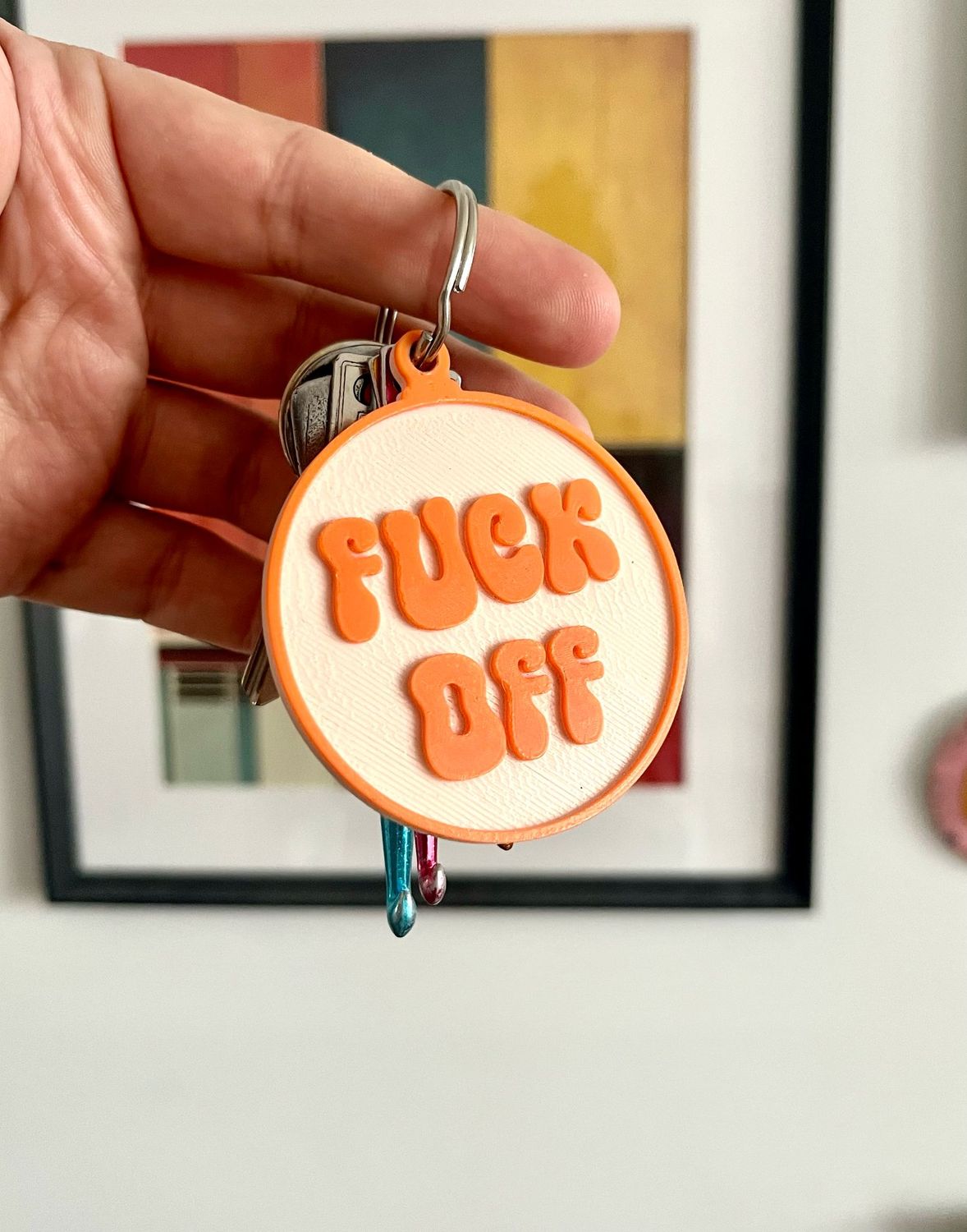 Brelok "Fu*k Off"