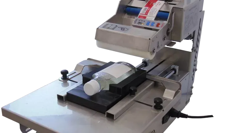 LAB103T Semi - Automatic Top Labeller LAB103T Semi - Automatic Top Labeller