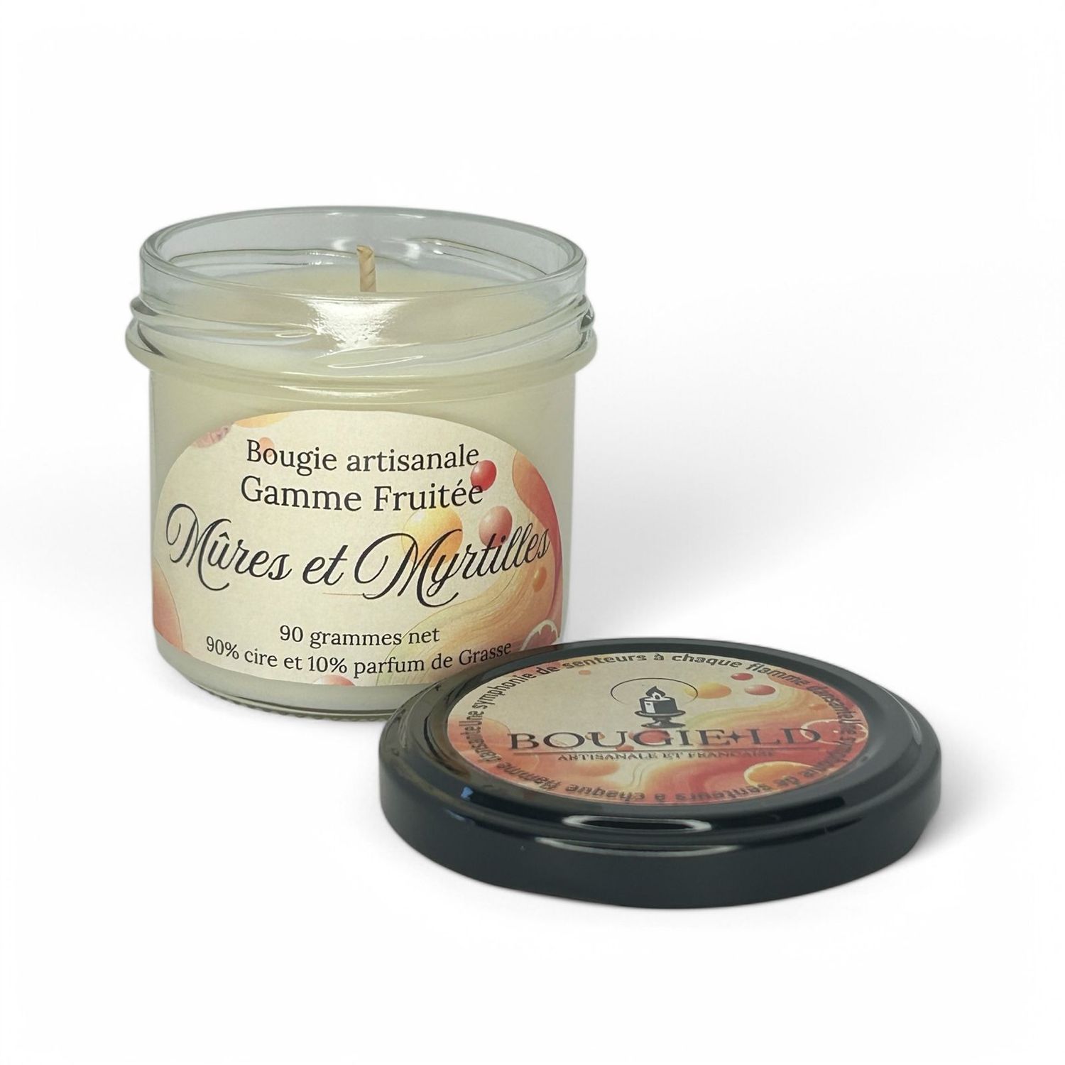 Bougie Artisanale Mûre & Myrtilles – Une Explosion de Fraîcheur Fruitée