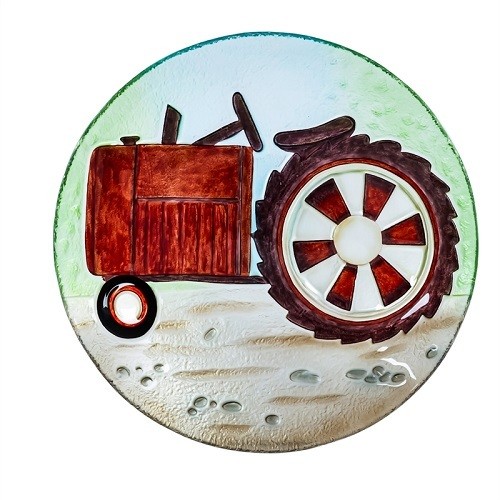 Birdbath Bowl - Red Tractor