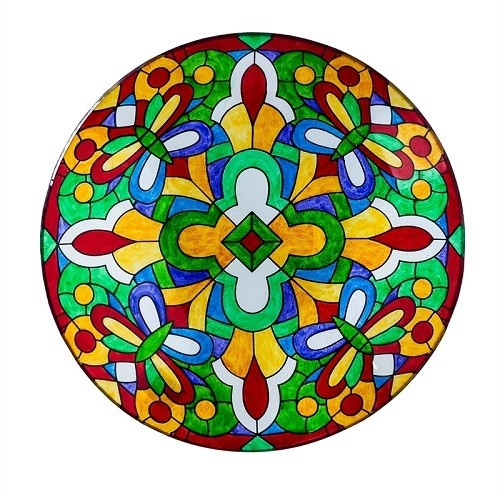 Birdbath Bowl - Tiffany Stained Glass