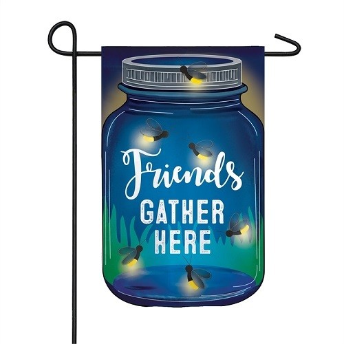 Garden Flag - Solar Firefly Friends