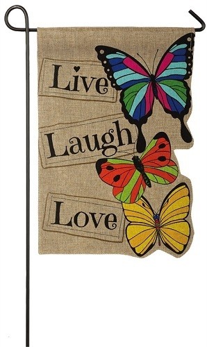 Garden Flag - Live Laugh Love