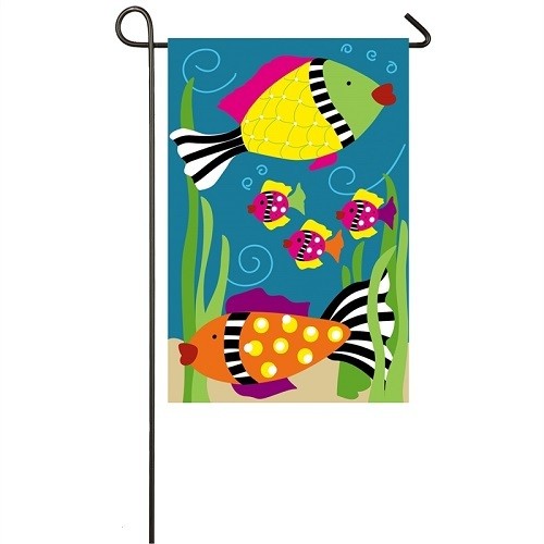 Garden Flag - Funky Fish