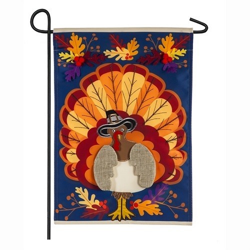 Garden Flag - Thanksgiving Turkey