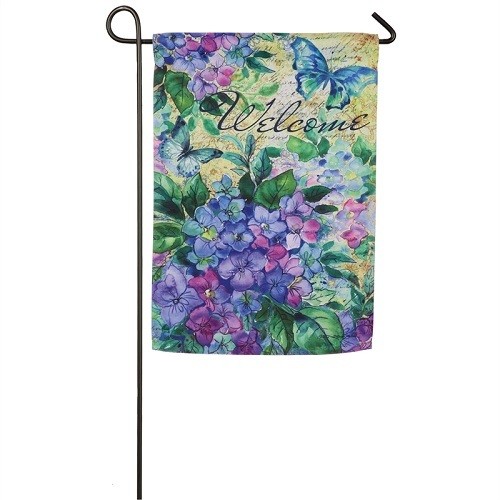 Garden Flag - Watercolor Hydrangea