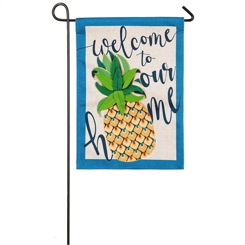 Garden Flag - Welcome Pineapple