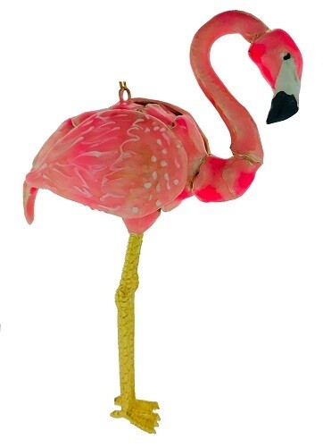 Ornament - Cloisonné Flamingo