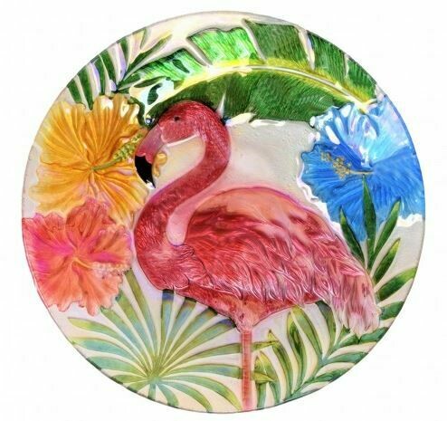 Birdbath Bowl - Tropical Flamingo