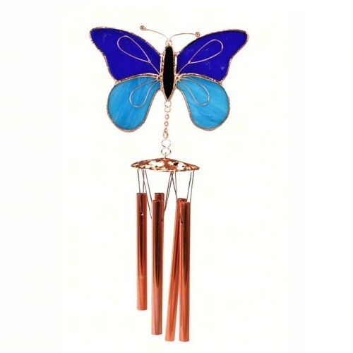 Wind Chime - Glass Butterfly or Flamingo