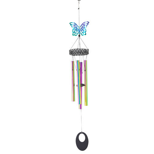 Wind Chime - Iridescent 36" Butterfly, Hummingbird or Dragonfly
