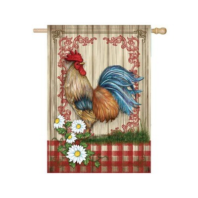 House Flag - Country Home Rooster