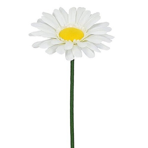 Flower - Single Daisy 10&quot;, Color: White