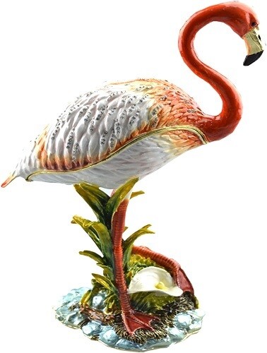 Jeweled Box Birds, Style: Large Flamingo