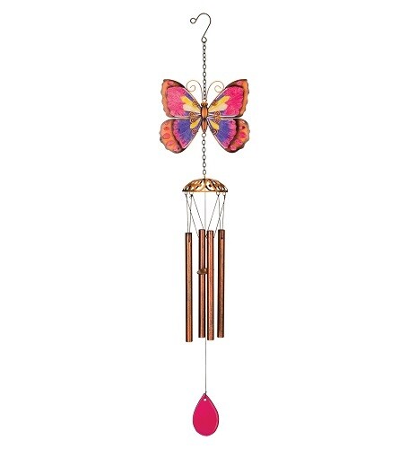 Wind Chime - Glass Butterfly or Dragonfly