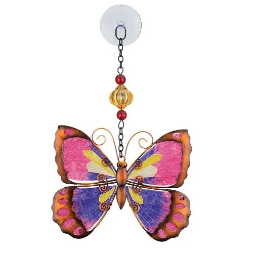 Suncatcher - Suction Cup, Color: Purple Butterfly
