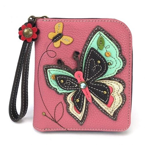 Chala - Zip Around Wallet, Style: Butterfly