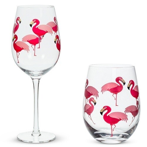 Wine Glass - Glass Flamingo