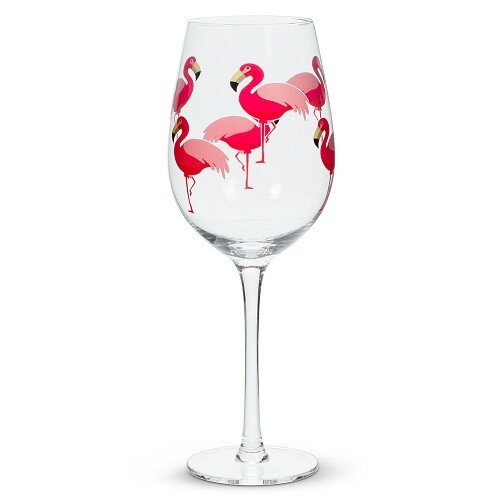 Wine Glass - Glass Flamingo, Style: Stem
