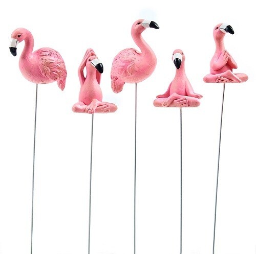 Plant Pick - Yoga Flamingo