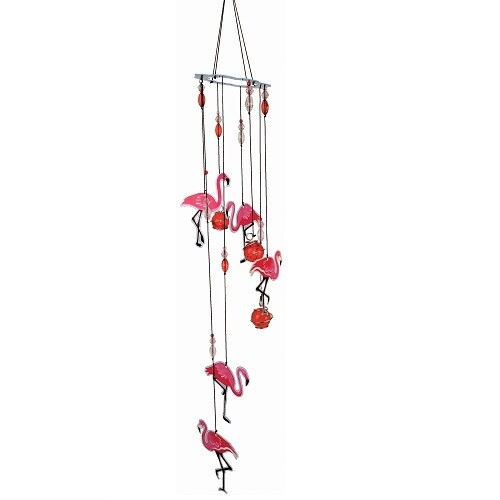 Wind Chime - Metal Flamingos