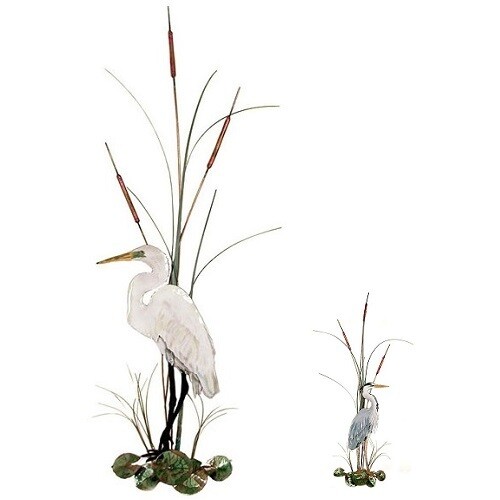 Wall Art - Bovano - Large Egret or Blue Heron