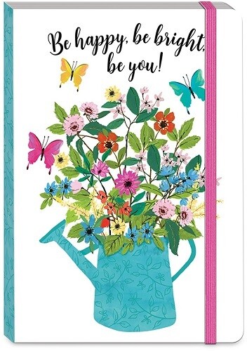 Journal - Bungee  Garden, Style: Be Happy Watering Can