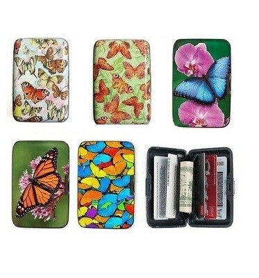 Wallet - Armored Butterflies &amp; Flowers