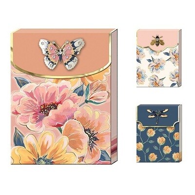 Note Pad - Medium with Brooch