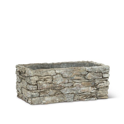 Stone Planter, Size: Small 4&quot;x8&quot;