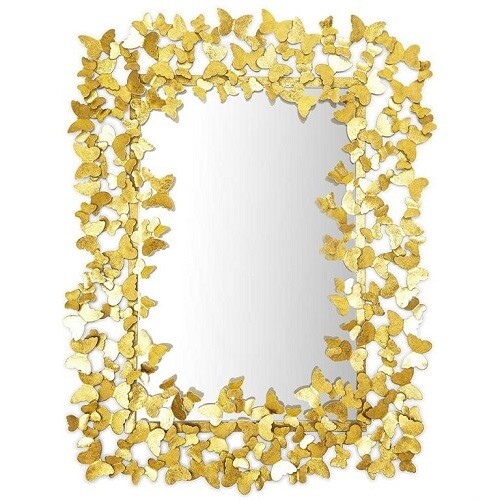 Gold Butterfly Mirror