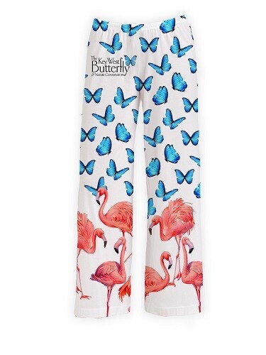 Pajama Pants  - Flamingo and Butterfly