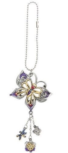 Car Charm - Purple Butterfly